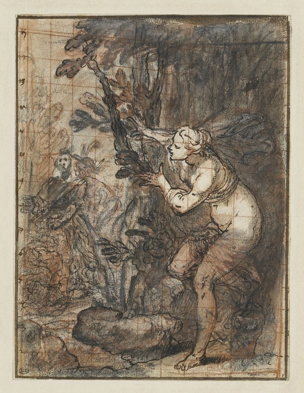 Ninfa nascosta, che osserva due figure - Museo del Louvre, Parigi